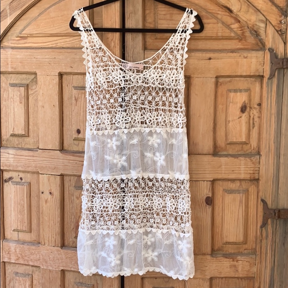 Sheer Lace Dress - Picture 2 of 6